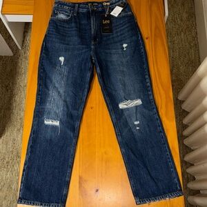 High rise straight leg Lee jeans